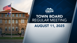 Title Slide for Town Board Regular Meeting August 11, 2025